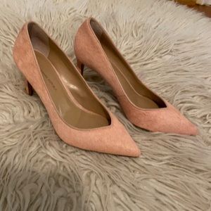 Banana Republic pink fur heels